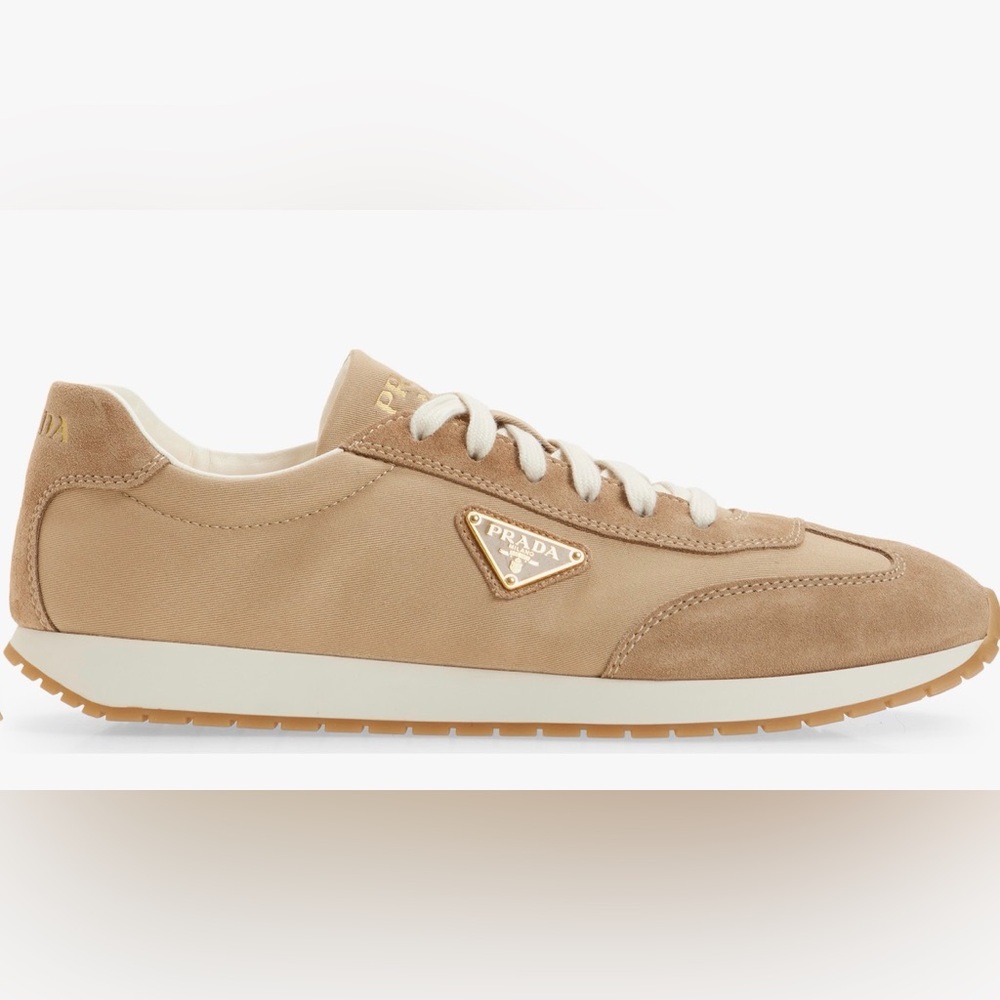 Prada Rank Sneaker Shoes New NIB Corda Tan Calzature Uomo Men’s - Picture 2 of 14
